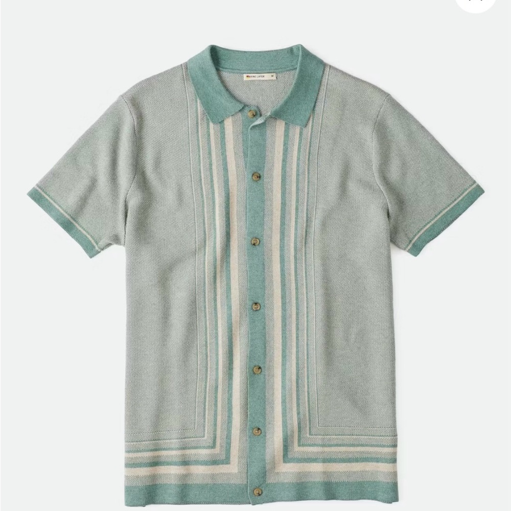 Marine Layer Green Casual Button Down Shirt